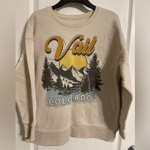 Vail sweatshirt size medium worn 1x